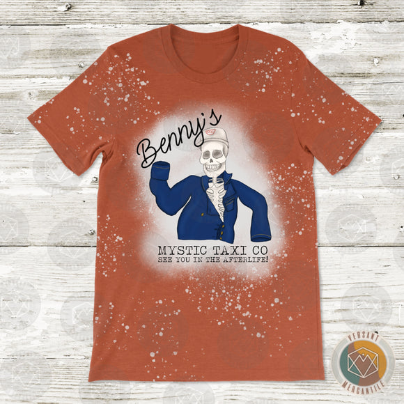Bennys Mystic Taxi Co Halloweentown Short Sleeve T-Shirt