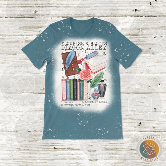 Flourish and Blotts Diagon Alley HP Short Sleeve T-Shirt