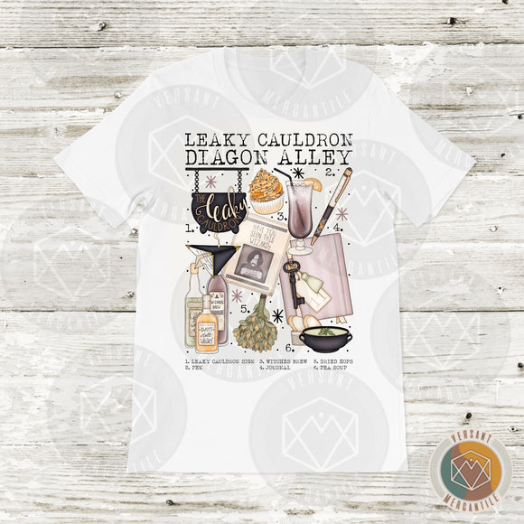 Leaky Cauldron Diagon Alley HP Short Sleeve T-Shirt