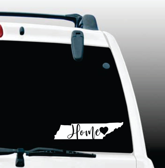 Tennessee State TN Home Car Decal