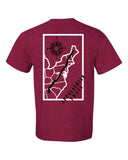 Appalachian Trail Map Short Sleeve Tee