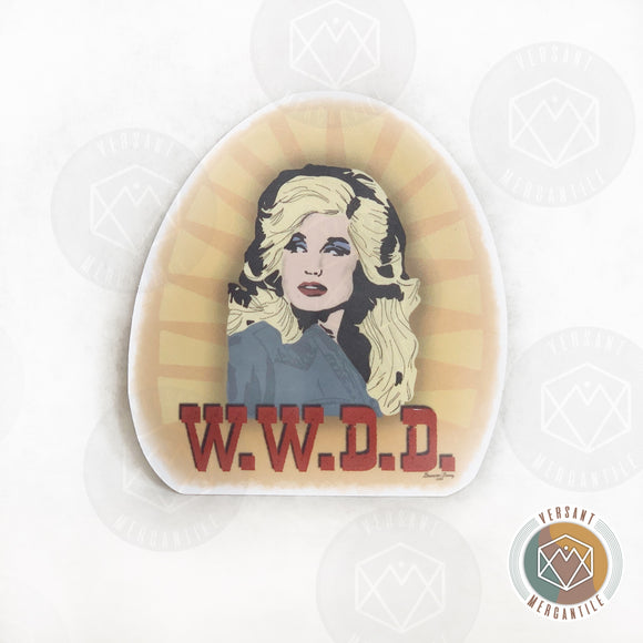 WWDD What Would Dolly Do? Sticker