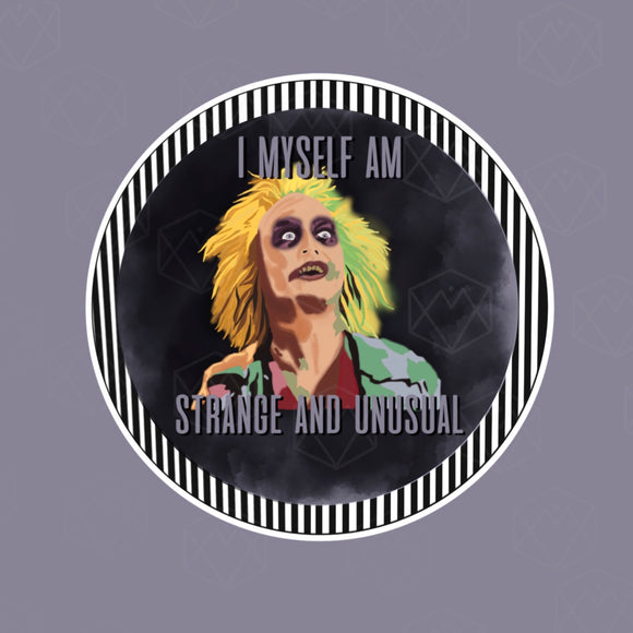 Beetlejuice Strange and Unusual Sticker