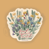 Find Your Wild Floral Sticker