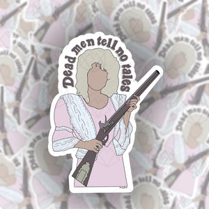 Dolly Parton Dead Men Tell No Tales Sticker