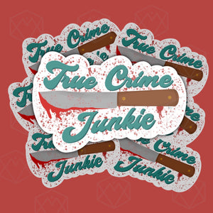True Crime Junkie Sticker