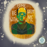 Frankenstein Be Creepy Bleached T-Shirt