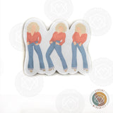 Dolly Silhouette Here You Come Again Sticker