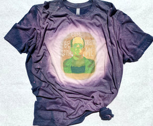 Frankenstein Be Creepy Bleached T-Shirt