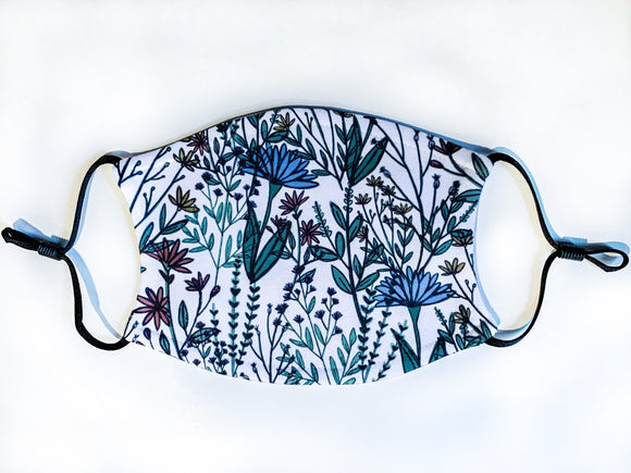 Wildflower Floral Adjustable Mask