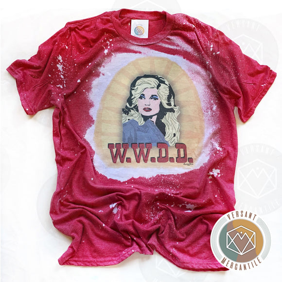 W.W.D.D. Dolly Bleached Dyed T-Shirt