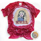 W.W.D.D. Dolly Bleached Dyed T-Shirt