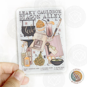 Leaky Cauldron Diagon Alley HP Sticker
