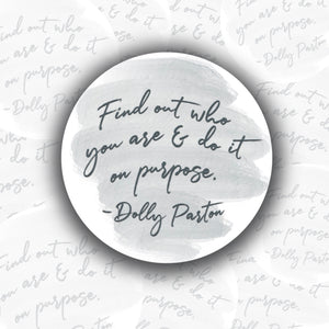 Find Your Purpose Dolly Sticker