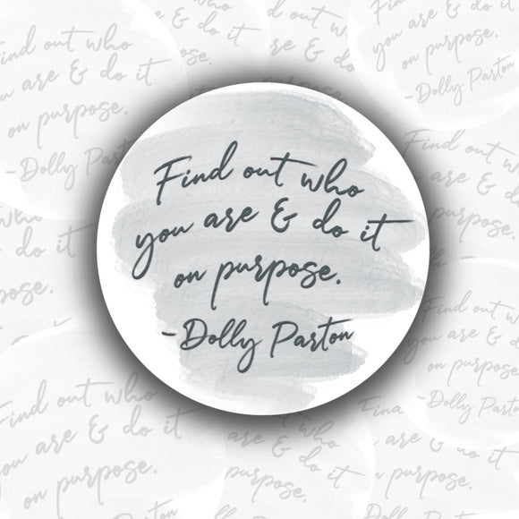 Find Your Purpose Dolly Sticker